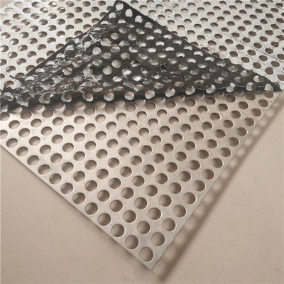 ASTM 316L Cold Rolled Decorative Perforated SS Plate Round Shape